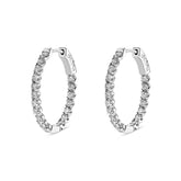 Essential Diamond Hoop Earrings (2.00ct) - Dracakis Jewellers